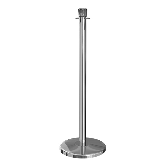 Stainless Steel Stanchion - Crown Top
