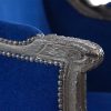 Vintage Gramercy Wingback Chair - Blue (4) Vintage Gramercy Wingback Chair - Blue (4)
