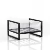 Gallery Ottoman - Clear Gallery Ottoman - Clear