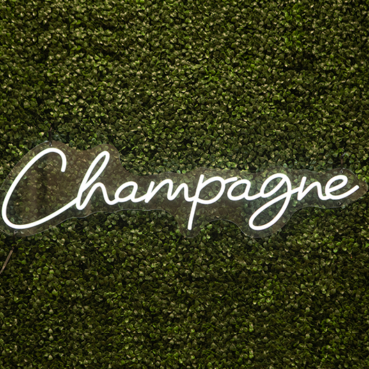 Champagne Neon Sign 32x9