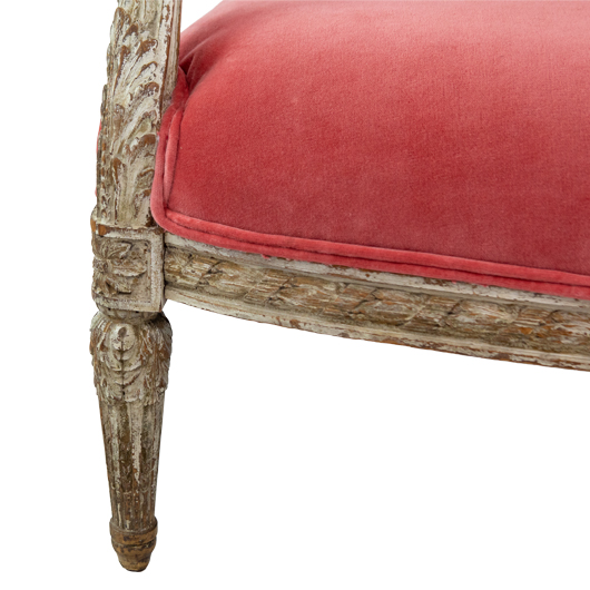 Chateau Sofa - Pink Velvet (1)
