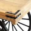 Bastille Cart with Shelf - Wood Bastille Cart with Shelf - Wood