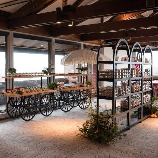 Bastille Cart with Shelf - Wood Bastille Cart with Shelf - Wood