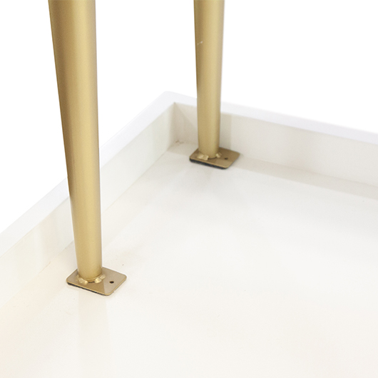 Bastille Cart With Shelf - White