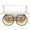 Bastille Cart With Shelf - White