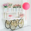 Bastille Cart With Shelf - White