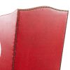 Vintage Red Leather Wingback Chair (2) Vintage Red Leather Wingback Chair (2)