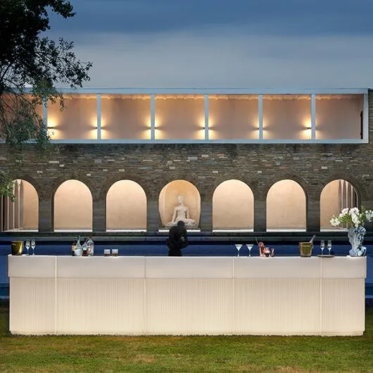 Martini Bar 47" Section - White Martini Bar 47" Section - White