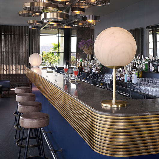 Marble Orb Lamp - 21.75" Marble Orb Lamp - 21.75"