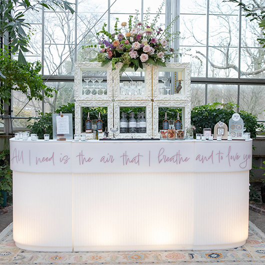 Martini Bar 47" Section - White Martini Bar 47" Section - White