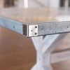 Zinc Trestle Table