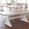 Zinc Trestle Table