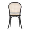 Modern Cane Chair - Black