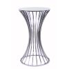 Mirror Top Dorsia Cocktail Table - Silver - 42"H Mirror Top Dorsia Cocktail Table - Silver - 42"H