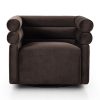 Maxine Swivel Armchair - Espresso