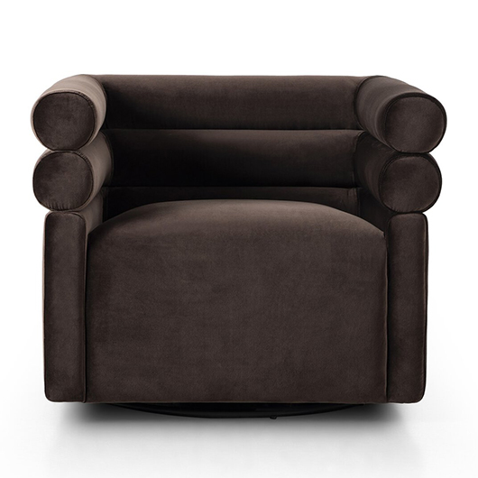 Maxine Swivel Armchair - Espresso