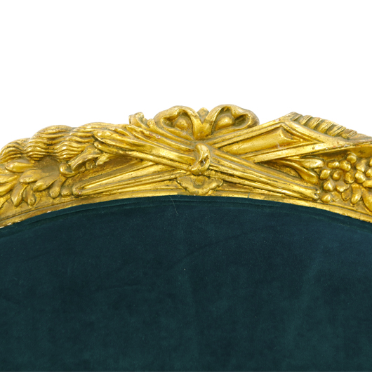 Teal Giltwood Sofa (1)