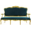Teal Giltwood Sofa (1)