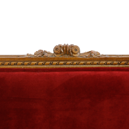 Antique Crimson Red Sofa (1)