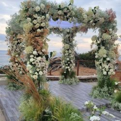 down the shore full florah chuppah