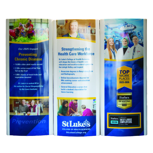 Branded Triangle Display Column