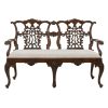 Vintage Irish Chippendale Loveseat (1)