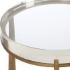 Crystal Top Accent Table
