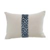 Blue Garden Maze Pillow 14" x 20"