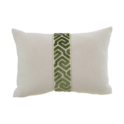 Green Garden Maze Pillow 14" x 20"