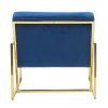Gold Roxbury Armchair - Blue