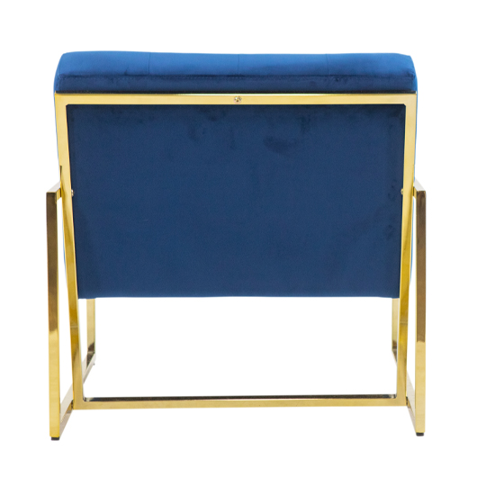 Gold Roxbury Armchair - Blue