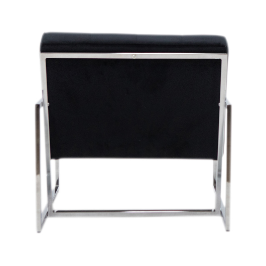 Silver Roxbury Armchair - Black
