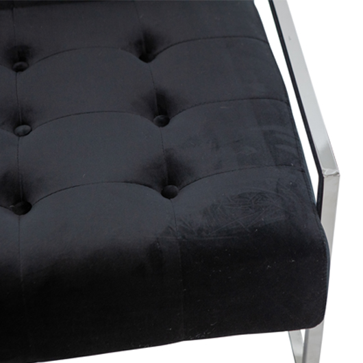 Silver Roxbury Armchair - Black