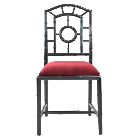 Ebony Chippendale Side Chair