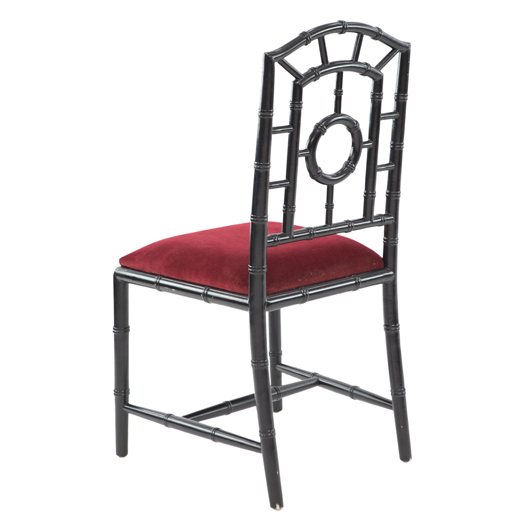 Ebony Chippendale Side Chair