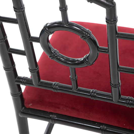 Ebony Chippendale Side Chair