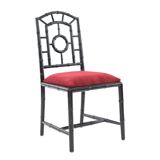 Ebony Chippendale Armchair