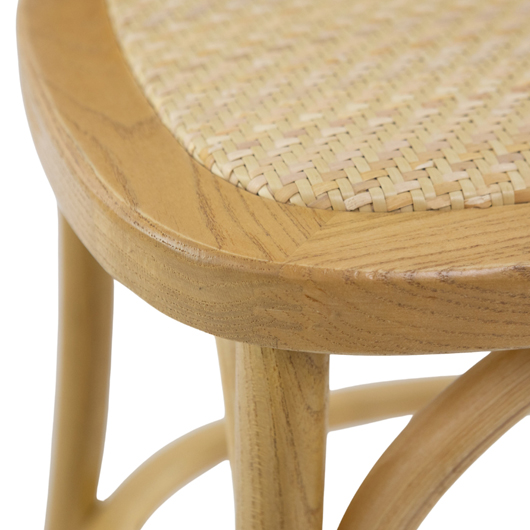 Modern Cane Back Bar Stool - Natural