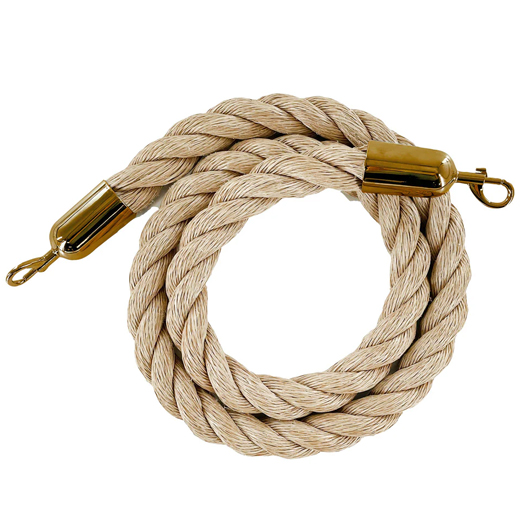 Hemp Rope - Brass - 6ft