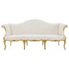 Antique Giltwood Camel Back Sofa