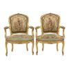 Antique Petite Tapestry Armchairs (4)