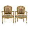 Antique Petite Tapestry Armchairs (4)