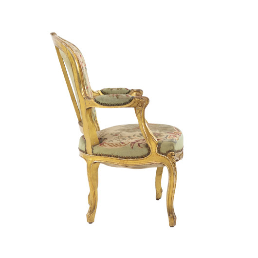 Antique Petite Tapestry Armchairs (4)