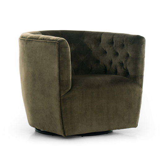 Halston Swivel Chair - Olive