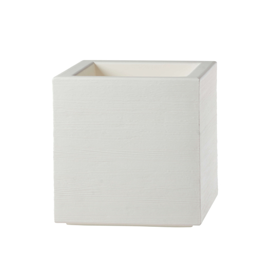 Cube Planter 17" - White