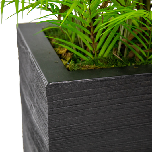 Palm Room Divider - Black Planter Palm Room Divider - Black Planter