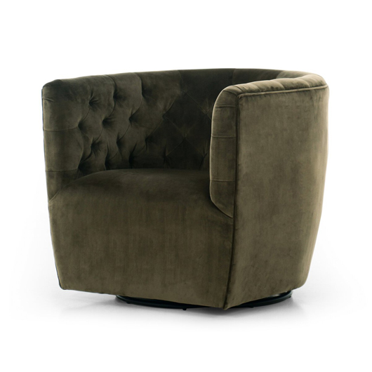 Halston Swivel Chair - Olive