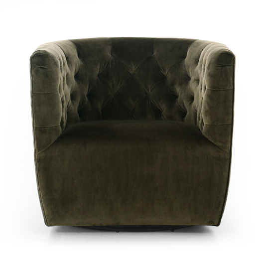 Halston Swivel Chair - Olive