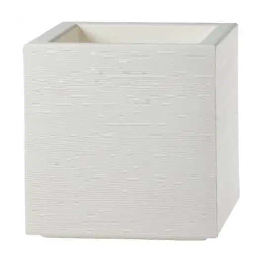Cube Planter 17" - White