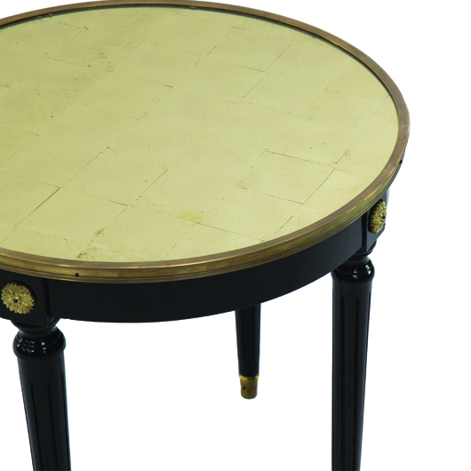 French Gilt Glass Accent Table B